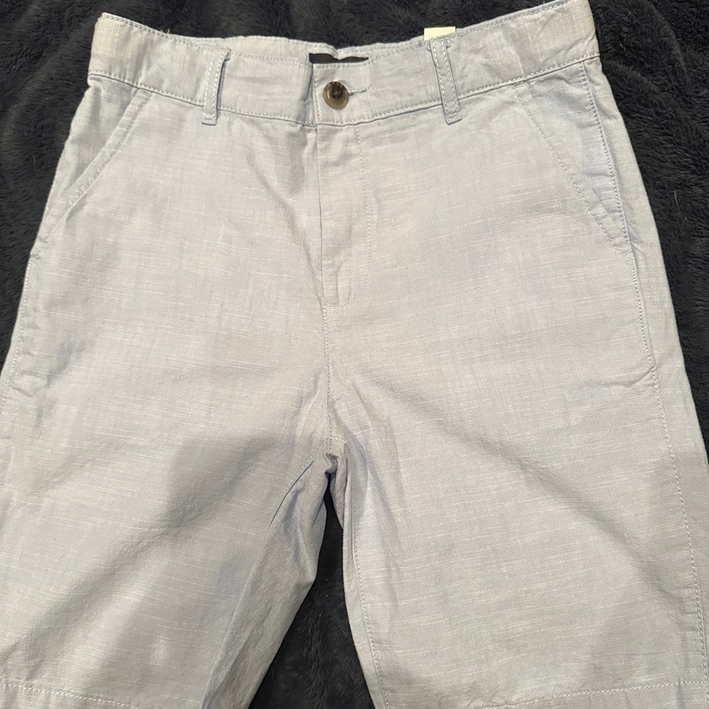 Boys Brand New Children’s Place Linen Blend Shorts size 10 Baby Blue